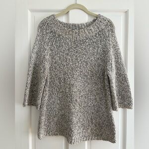 J. Crew light Gray swing chunky sweater Size M